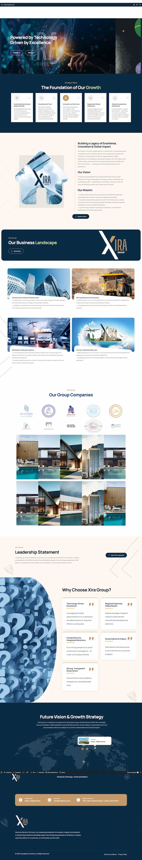 Xira Group website preview